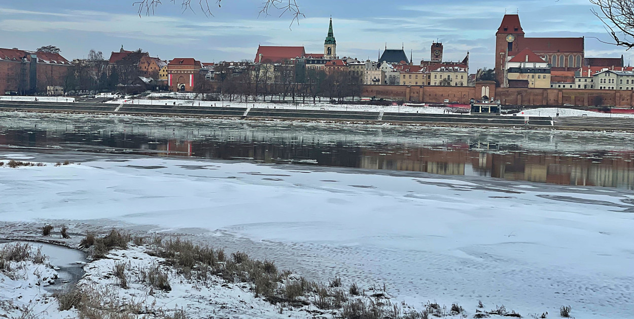 Tak wygląda Toruń zimą