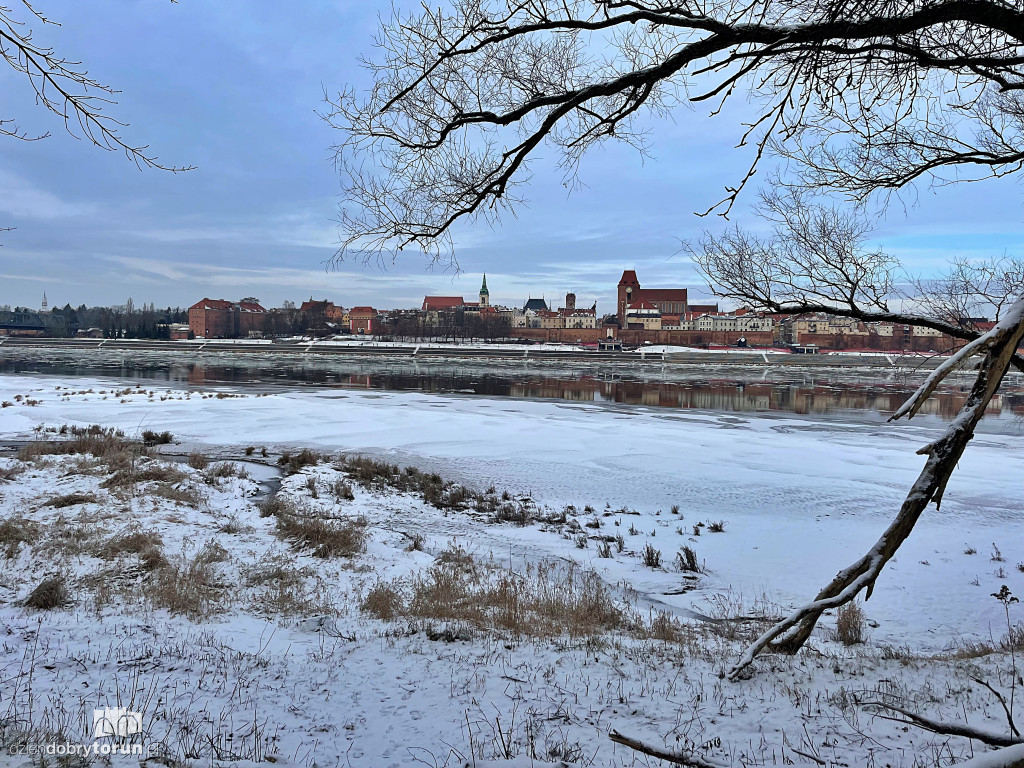 Tak wygląda Toruń zimą