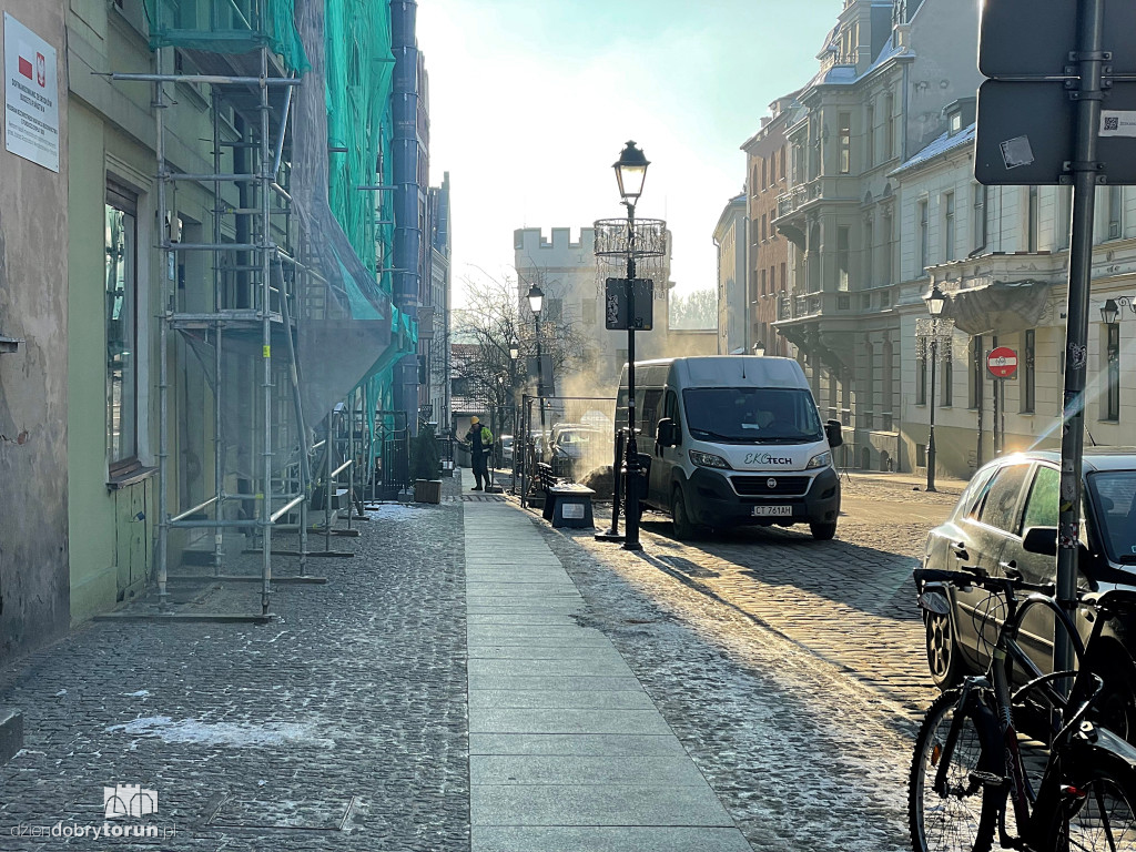 Awaria ciepłociągu w Toruniu