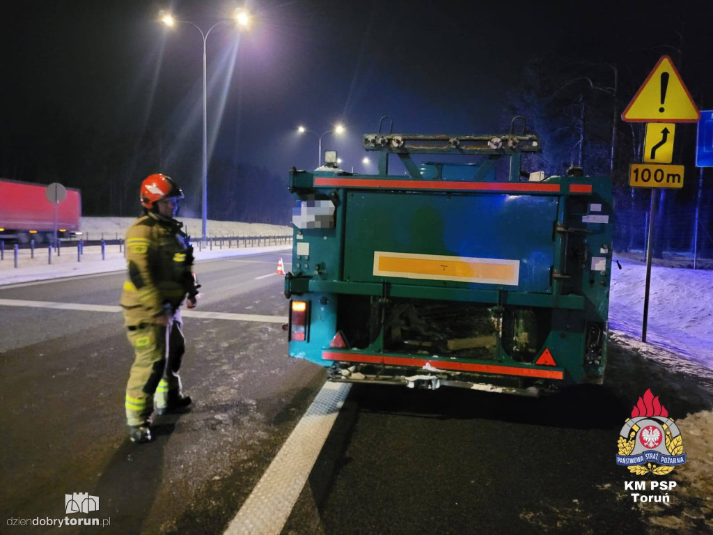Zderzenie ciężarówek na A1