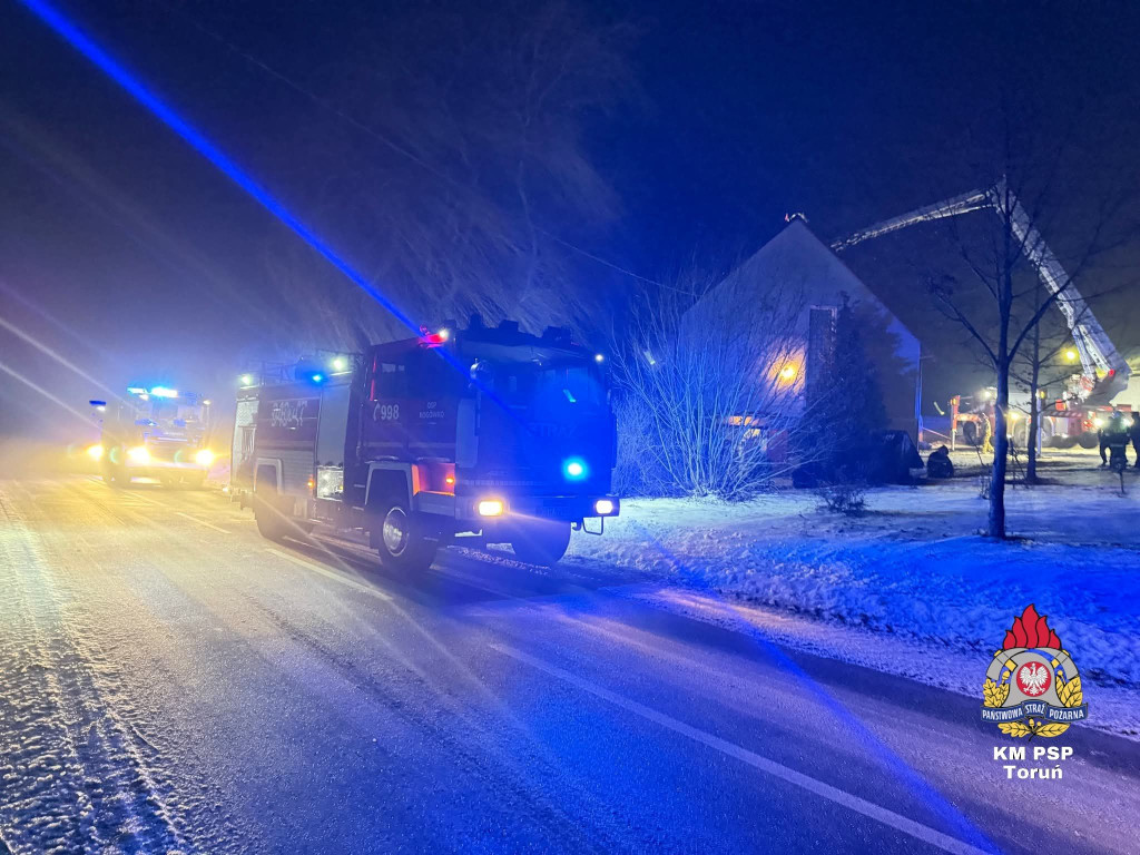 Pożar sadzy w kominie