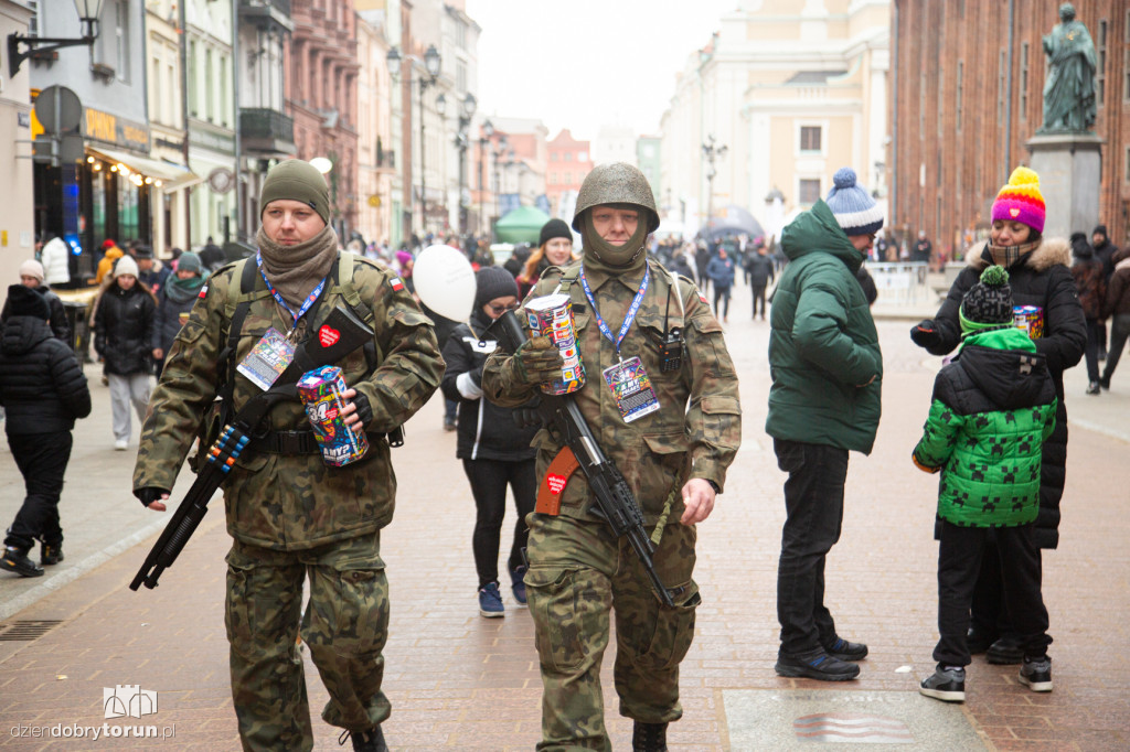 34. Finał WOŚP - wolontariusze na ulicach Torunia