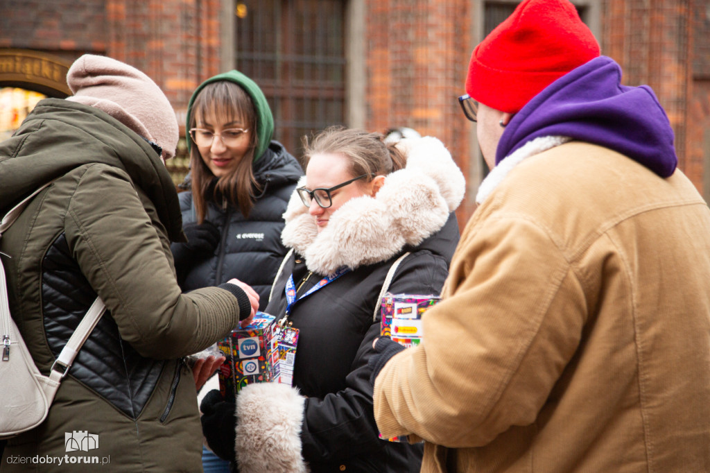 34. Finał WOŚP - wolontariusze na ulicach Torunia
