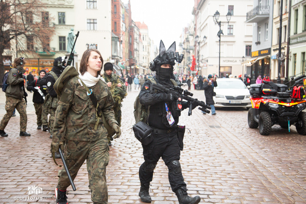34. Finał WOŚP - wolontariusze na ulicach Torunia