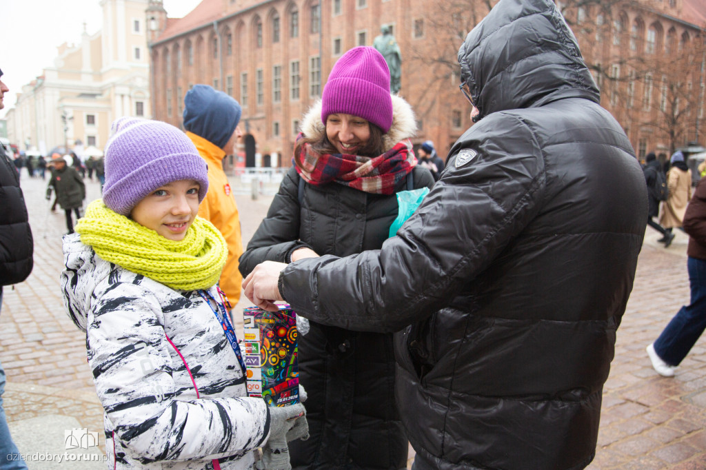 34. Finał WOŚP - wolontariusze na ulicach Torunia