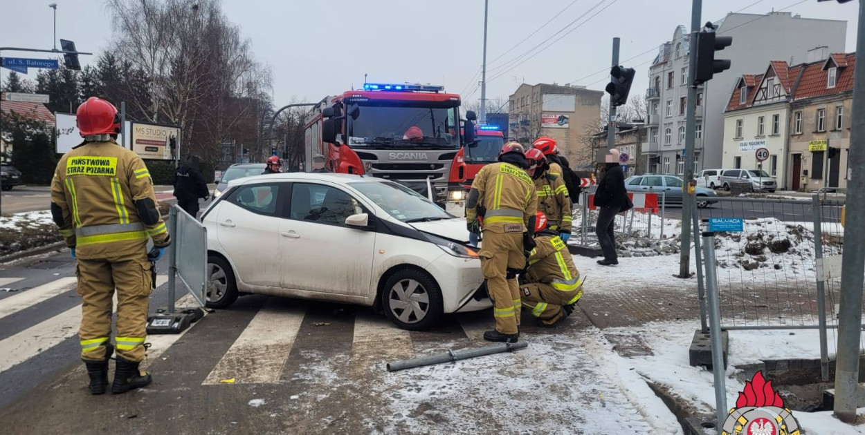 Wypadek na skrzyżowaniu Kościuszki i Batorego