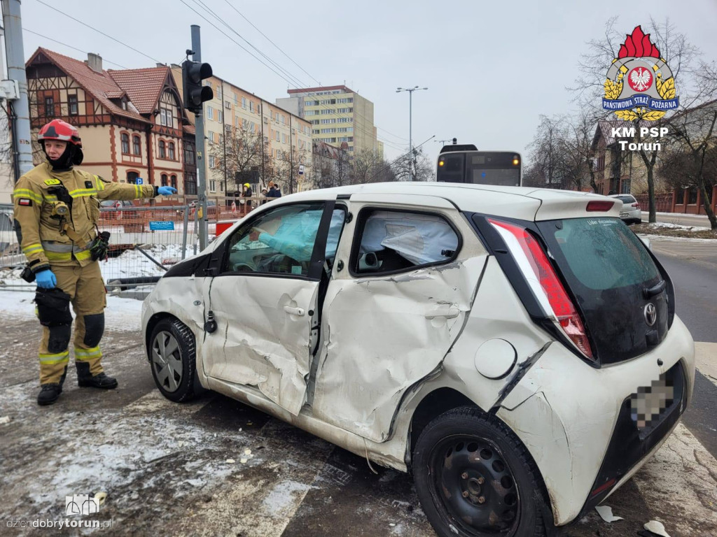 Wypadek na skrzyżowaniu Kościuszki i Batorego