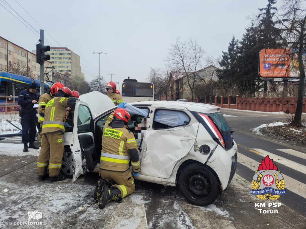 Wypadek na skrzyżowaniu Kościuszki i Batorego