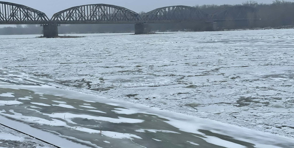 Wisła w Toruniu zamarznięta!