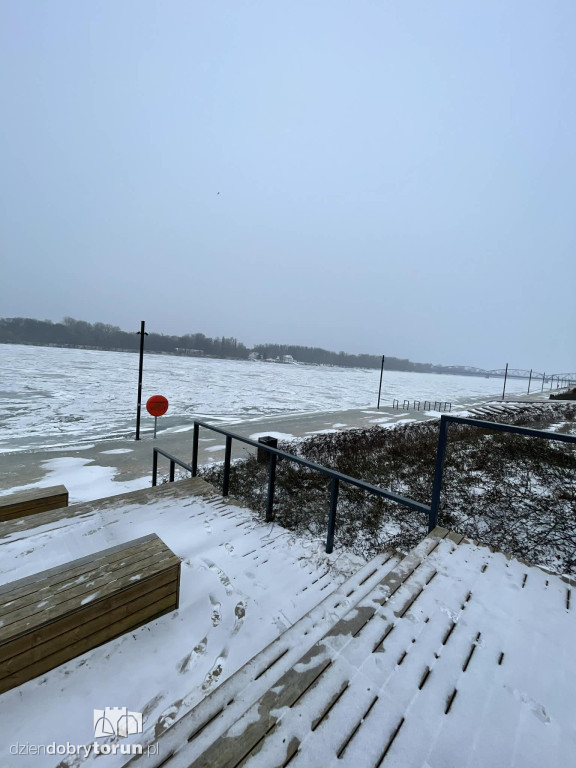 Wisła w Toruniu zamarznięta!