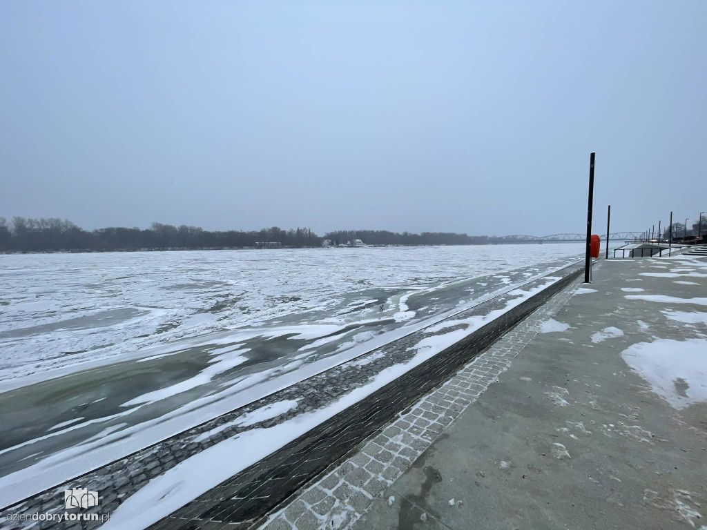 Wisła w Toruniu zamarznięta!