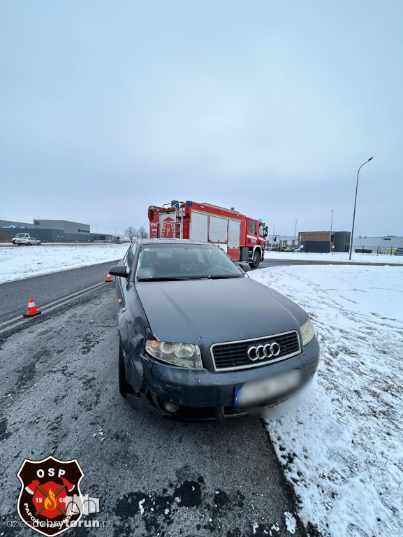 Wypadek trzech aut w Ostaszewie