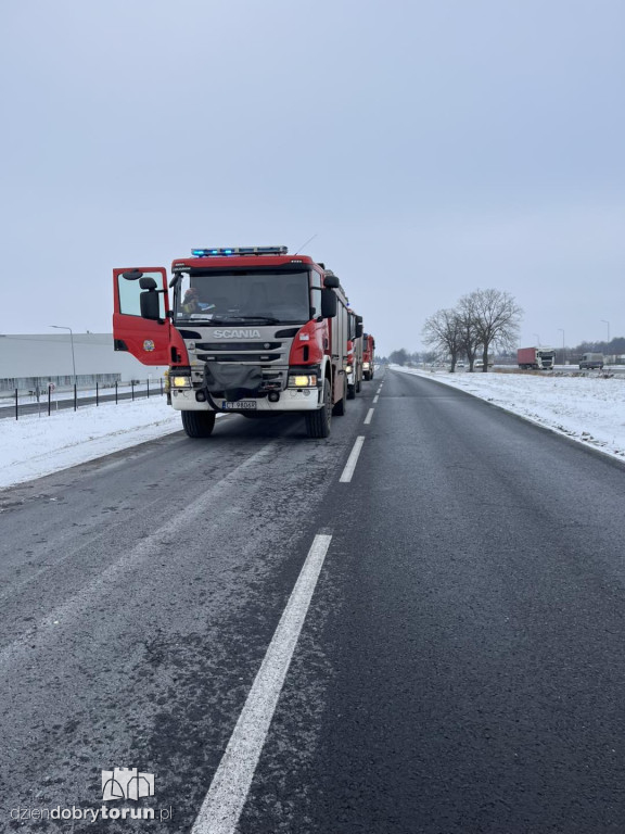 Wypadek trzech aut w Ostaszewie