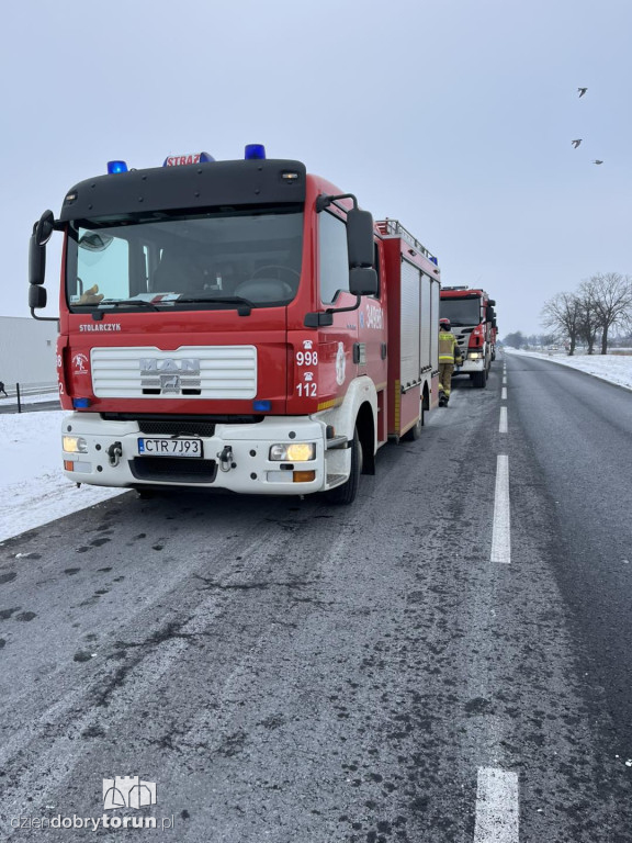 Wypadek trzech aut w Ostaszewie