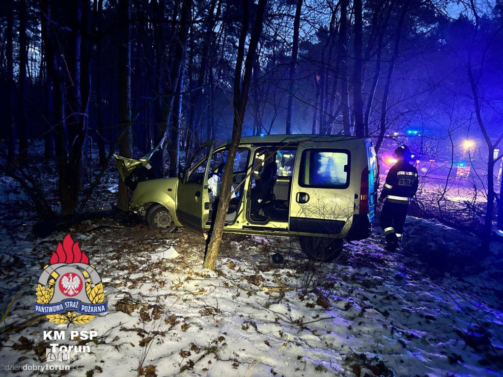 Groźny wypadek pod samym Toruniem