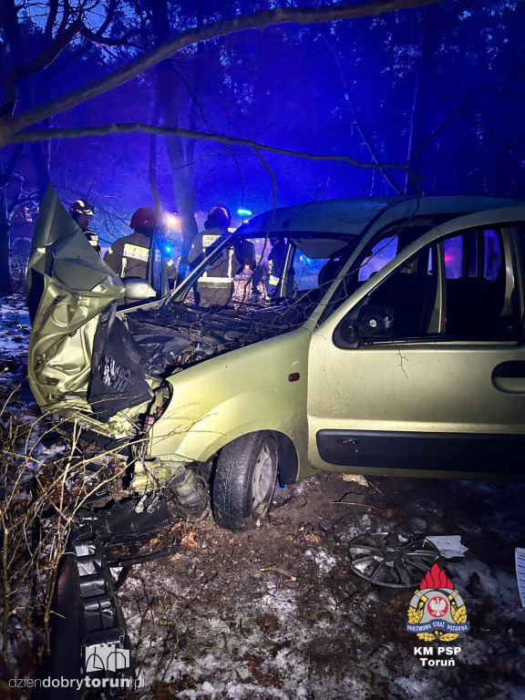 Groźny wypadek pod samym Toruniem