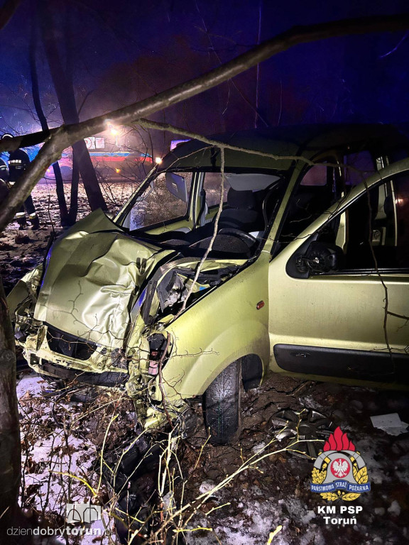 Groźny wypadek pod samym Toruniem