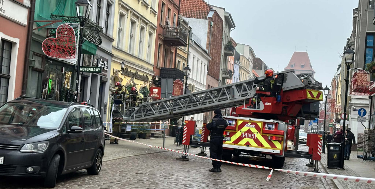 Groźna sytuacja w centrum Torunia