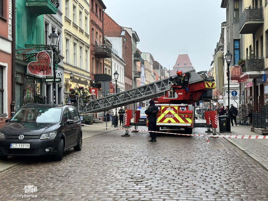 Groźna sytuacja w centrum Torunia