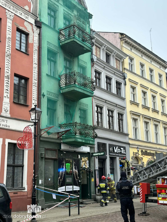 Groźna sytuacja w centrum Torunia