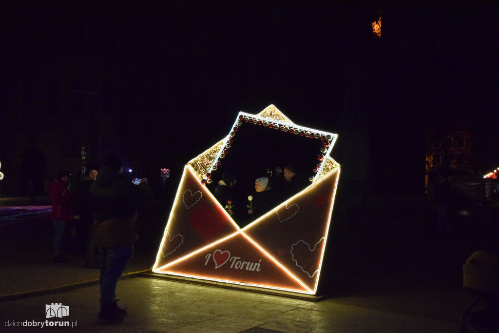 Ruchome murale Love is in the square