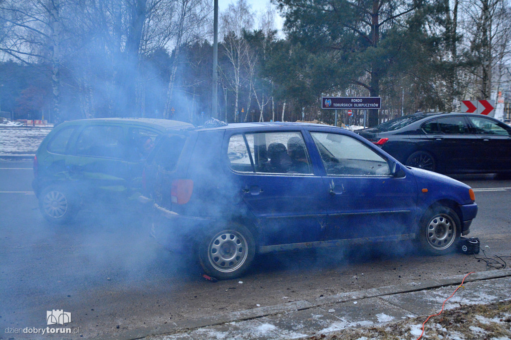 Ćwiczenia służb przy Rondzie Olimpijczyków