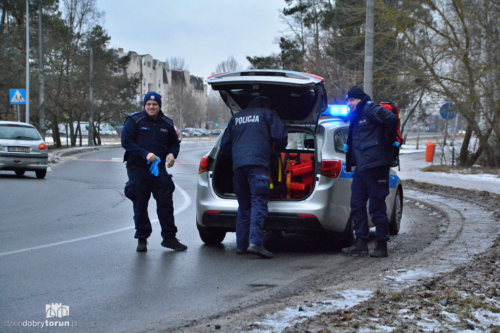 Ćwiczenia służb przy Rondzie Olimpijczyków