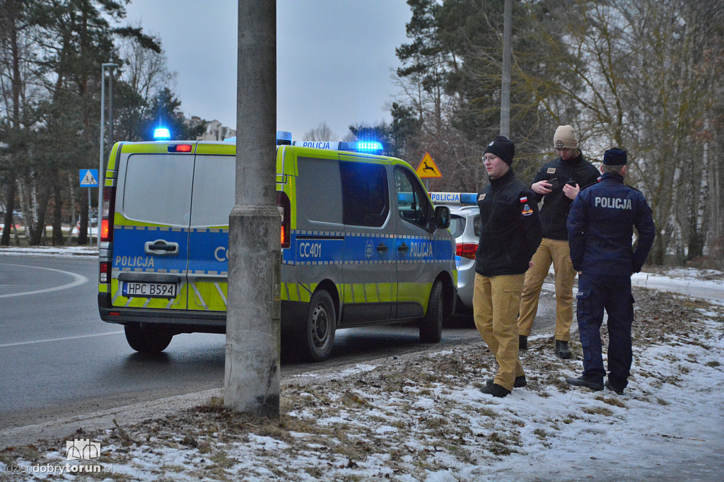 Ćwiczenia służb przy Rondzie Olimpijczyków