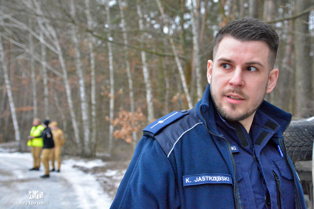 Ćwiczenia służb przy Rondzie Olimpijczyków