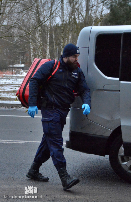 Ćwiczenia służb przy Rondzie Olimpijczyków