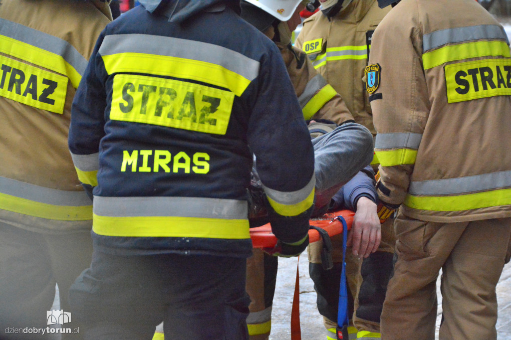 Ćwiczenia służb przy Rondzie Olimpijczyków