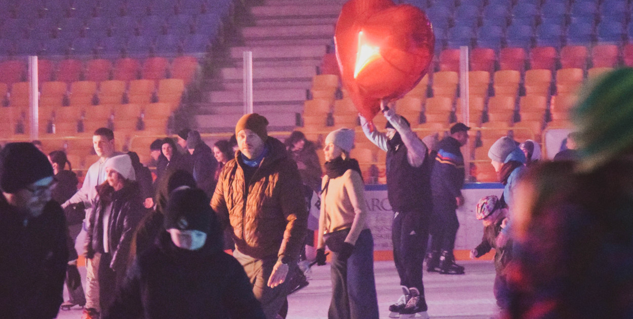 walentynkowa ślizgawka na Tor-Torze