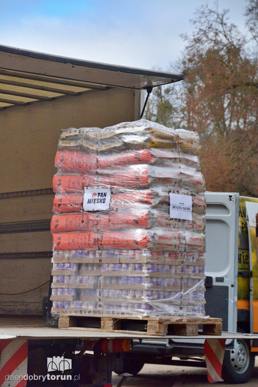 Karma dotarła do toruńskiego schroniska