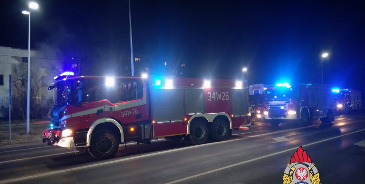 Płonął pustostan przy Wybickiego