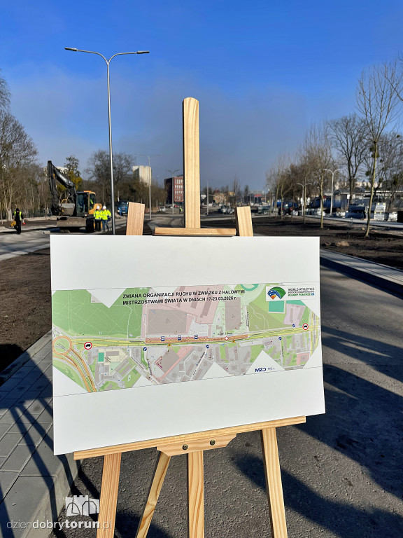 Konferencja na budowie Trasy Staromostowej