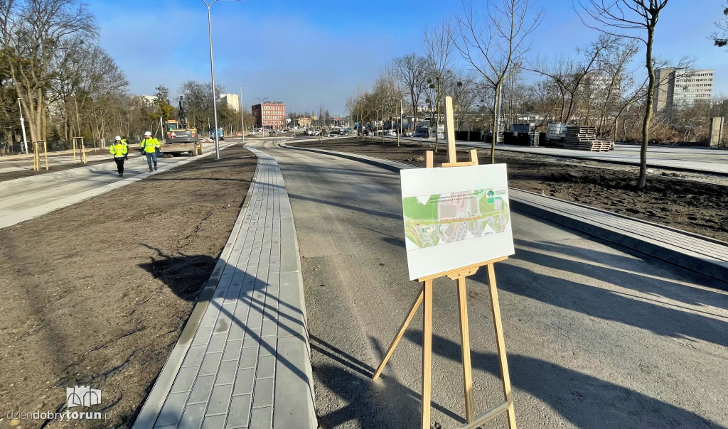 Konferencja na budowie Trasy Staromostowej