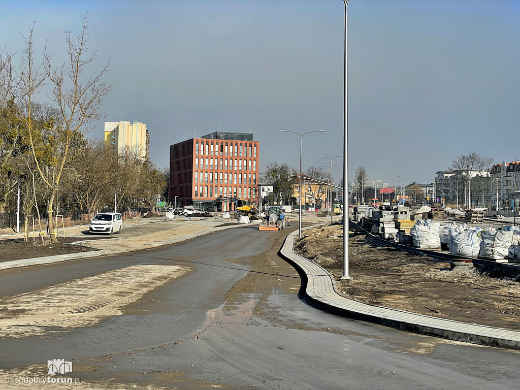 Konferencja na budowie Trasy Staromostowej