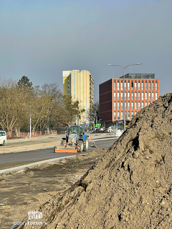 Konferencja na budowie Trasy Staromostowej