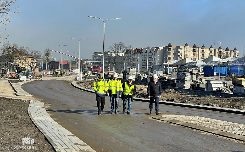 Konferencja na budowie Trasy Staromostowej