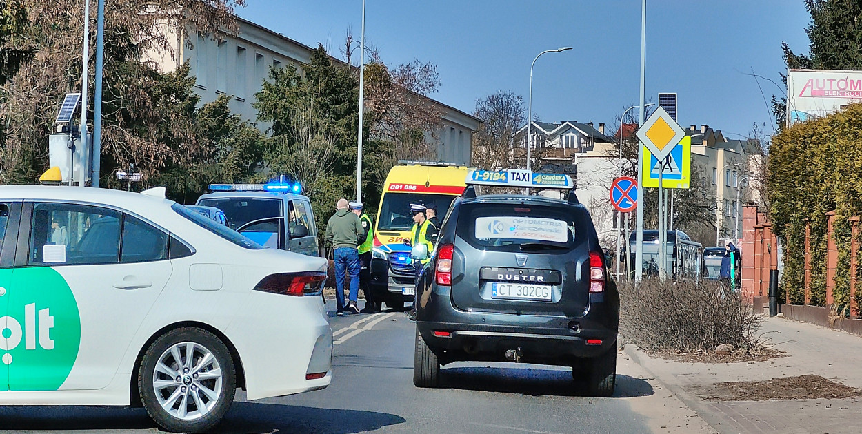 Potrącenie na Legionów w Toruniu