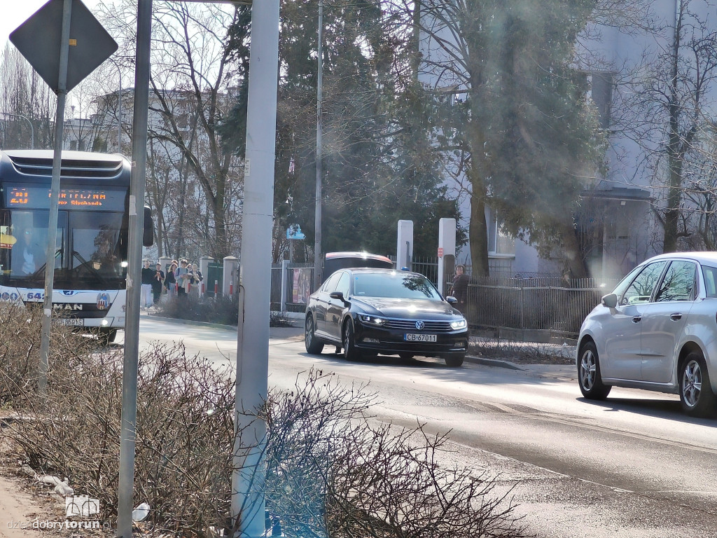 Potrącenie na Legionów w Toruniu