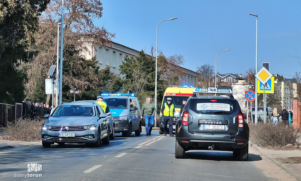 Potrącenie na Legionów w Toruniu