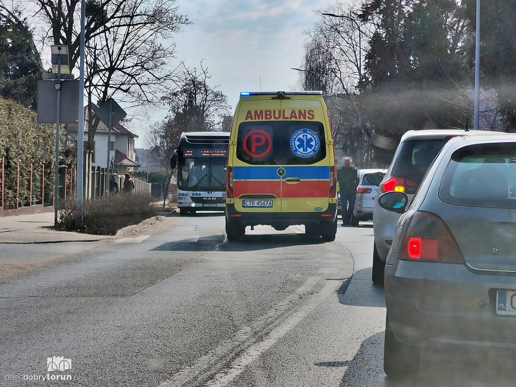 Potrącenie na Legionów w Toruniu