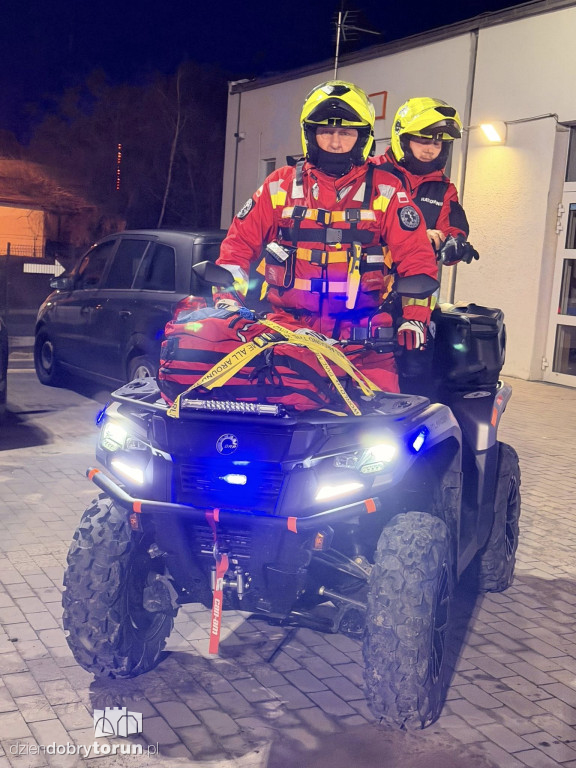 Nocna akcja ratowników nad Wisłą