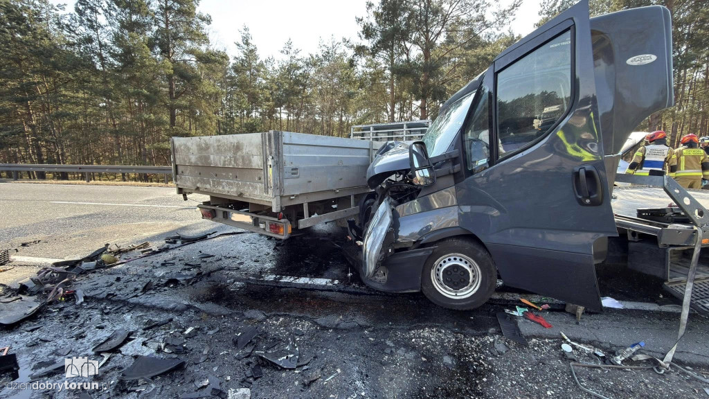 Wypadek na trasie Toruń-Bydgoszcz