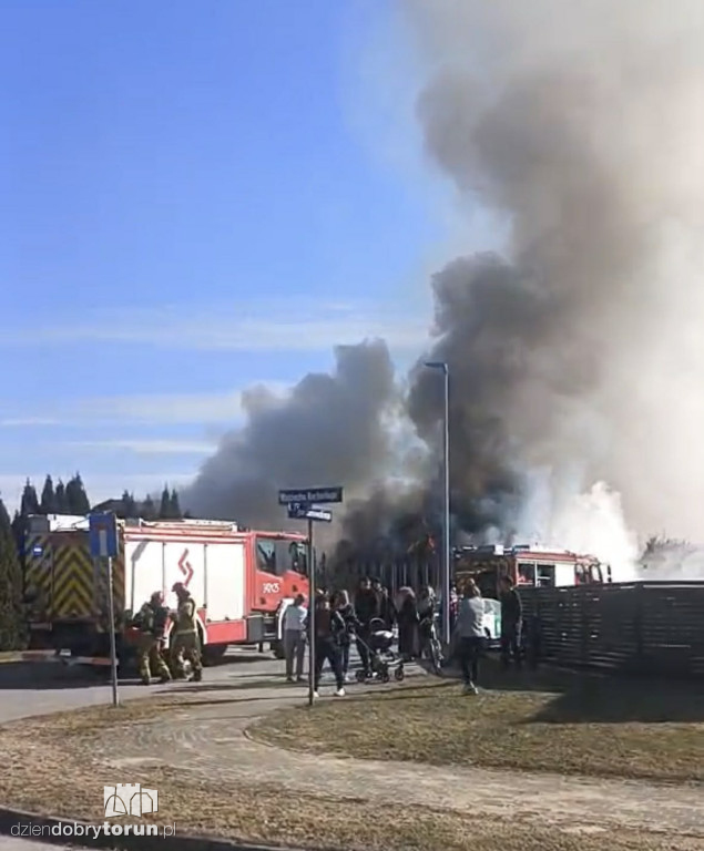 Toruń: Pożar na Karnowskiego