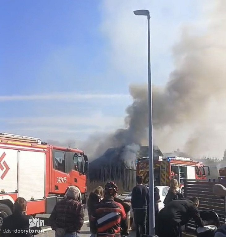 Toruń: Pożar na Karnowskiego
