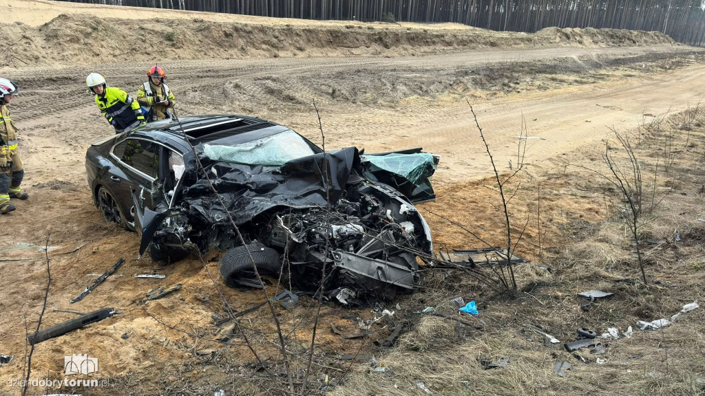 Wypadek na trasie Toruń - Bydgoszcz