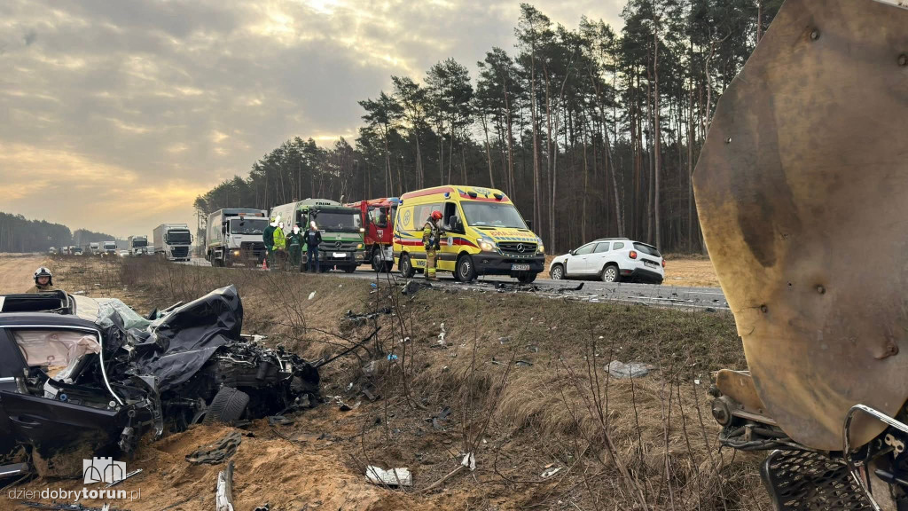 Wypadek na trasie Toruń - Bydgoszcz