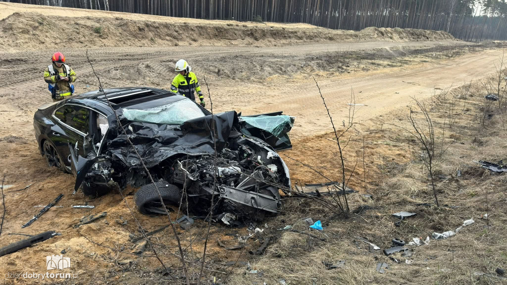 Wypadek na trasie Toruń - Bydgoszcz